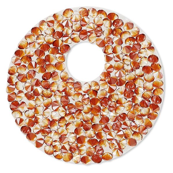 Iron-on transfer 1pk crystal red magma, Crystal Passions® 40mm go-go 72020 image number 0