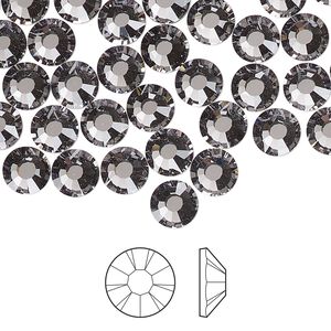 Flat back 1pkg24 lilac ash foil back Preciosa MAXIMA Czech crystal rhinestone 6.3-6.5mm chaton rose round SS30