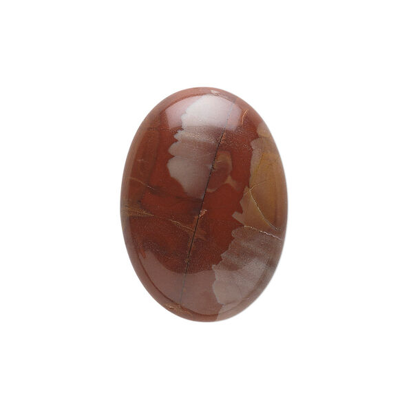Cabochon, noreena jasper (natural), 25x18mm calibrated oval, B grade, Mohs hardness 6-1/2 to 7. Sold individually. image number 0