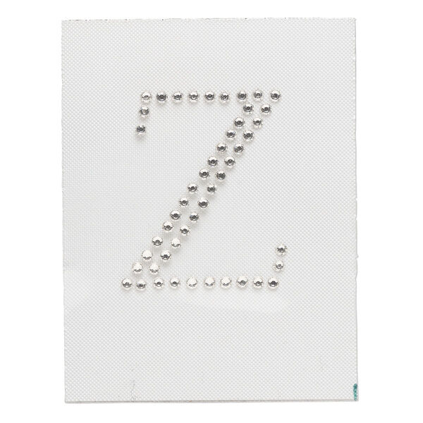 Iron-on transfer 1pk crystal clear, Preciosa Czech crystal 33.5x28mm "Z" image number 0