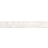 Snow quartz 1pkg1, textured wavy flat rectangle bead, 15 inch 33x24mm-34x24mm image number 1