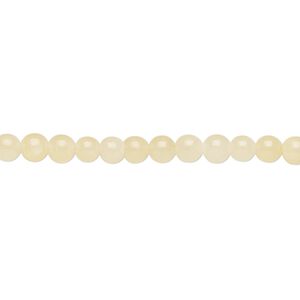 Yellow calcite 1pkg1, round bead 15.5-16 inch 4mm