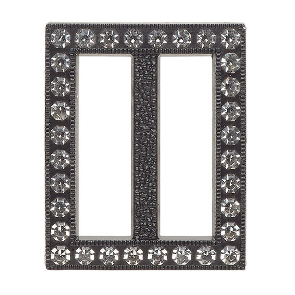 Focal, plastic, black and clear, 36x30mm rectangle with 27mm bar. Sold individually. image number 0