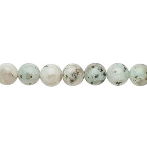 Sesame jasper 1pkg1, round bead natural 15.5-16 inch 8mm
