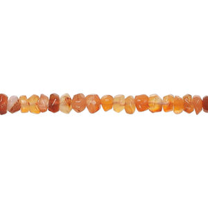 Carnelian 1pkg1, hand-cut tumbled faceted rondelle bead, 13 inch 4x2mm-5x3mm