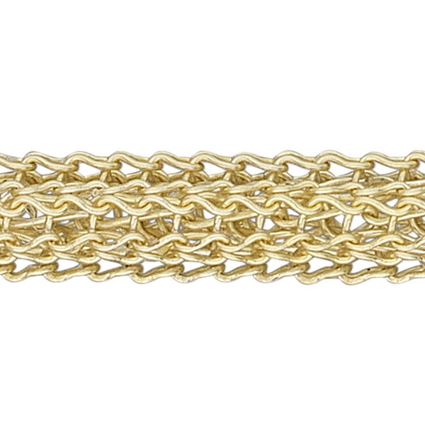Wire, enamel and copper, gold, 3mm knit. Sold per 25-foot spool. image number 0
