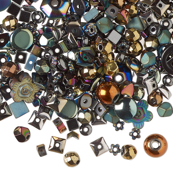 Hemalyke™ 1pkg1, mixed shape bead 2 oz mix 3-10mm image number 0