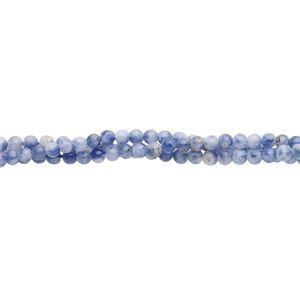 Sodalite 1pkg1, round bead natural 15.5-16 inch 2mm