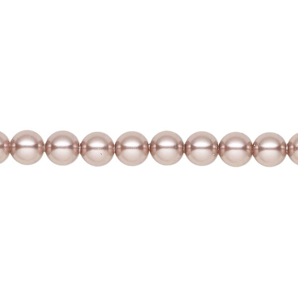 Pearl 1pkg100 vintage rose, Crystal Passions&reg; 5mm round 5810 image number 0