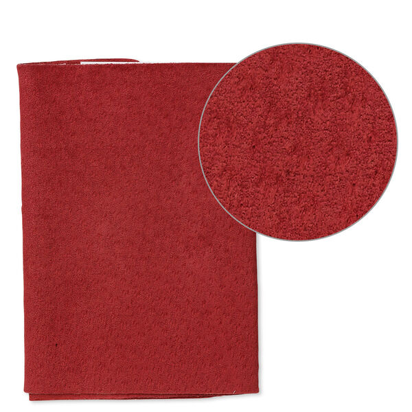 Scrap, leather (dyed), red, 9-1/4 x 3-1/2 inch square. Sold individually. image number 0