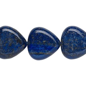 Lapis lazuli 1pkg1, puffed triangle bead 15 inch 18x18x18mm-19x19x19mm