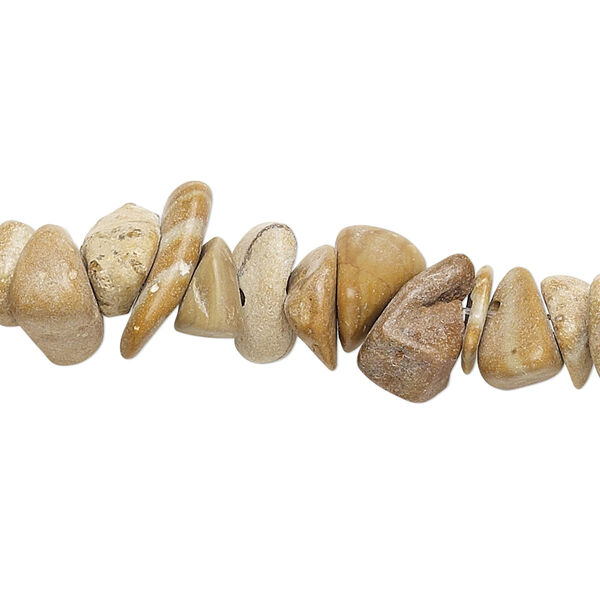 Bead, tigerskin "jasper" (limestone) (natural), large chip, Mohs hardness 4 to 5. Sold per 15-1/2" to 16" strand. image number 0