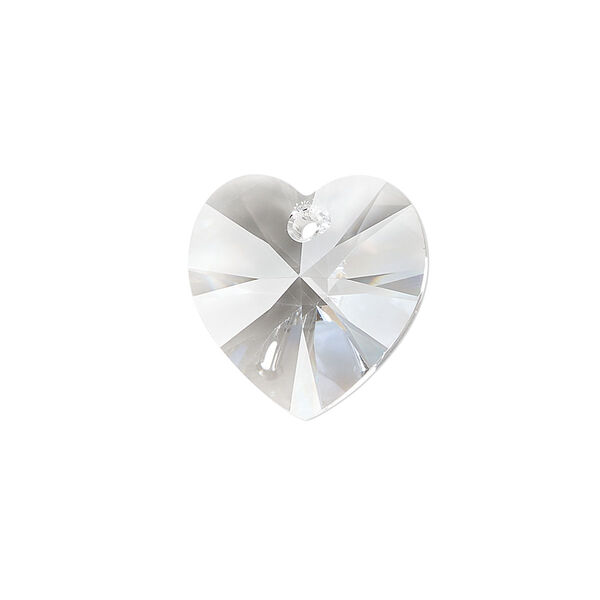 Drop 2pk crystal, Crystal Passions® 18mm pendant heart 6228 image number 0