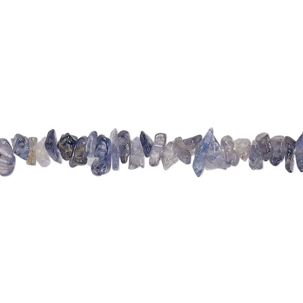 Bead, iolite (dyed), small chip, Mohs hardness 7 to 7-1/2. Sold per 18-inch strand. image number 0