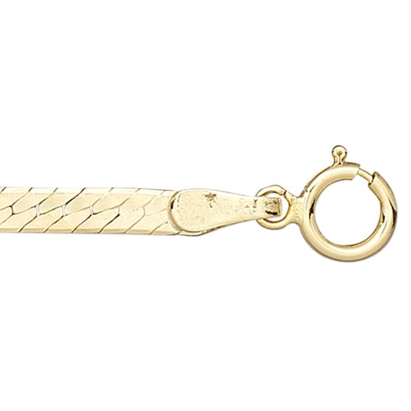 Chain, 14Kt gold-filled, 2.5mm herringbone, 18 inches with springring clasp. Sold individually. image number 0