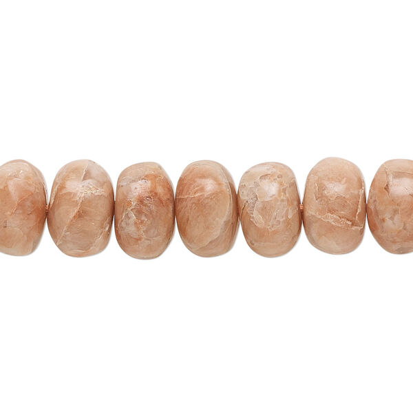 Rose jasper 1pkg1, hand-cut rondelle bead natural B- grade, 14 inch 10x5mm-11x7mm image number 0