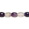 Rainbow fluorite 1pkg1, oval bead natural 15.5-16 inch 10x8mm image number 1