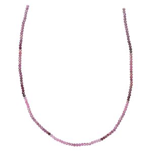 Pink tourmaline 1pkg1, hand-cut faceted round bead natural 12 inch 3mm