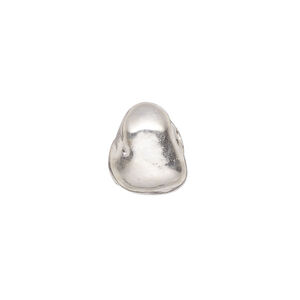 Bead 1pkg1 sterling silver, 14x12mm nugget, electroformed JBB Findings