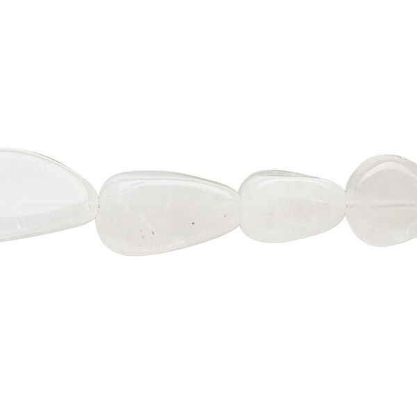 Bead, rainbow moonstone (natural), 11x8mm-17x11mm hand-cut flat teardrop, C grade, Mohs hardness 6 to 6-1/2. Sold per 13-inch strand. image number 0