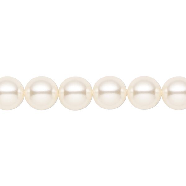 Pearl 50pk cream, Crystal Passions® 8mm round 5810 image number 0