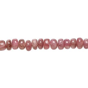 Pink tourmaline 1pkg1, hand-cut rondelle bead natural 8 inch 5x2mm-6x4mm