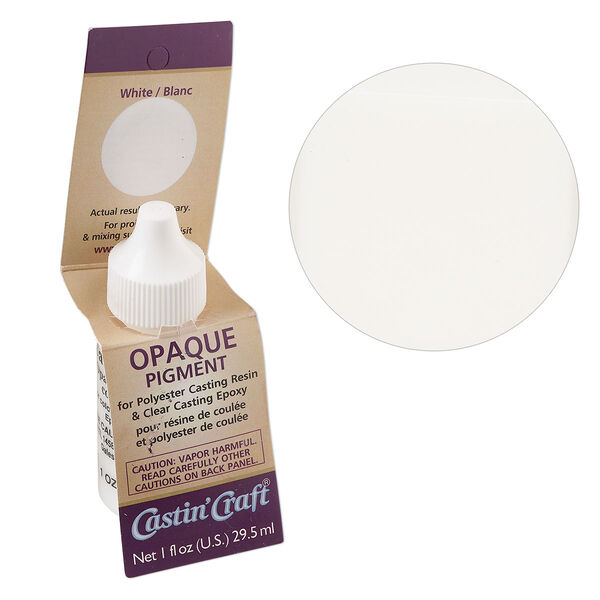 Dye, Castin' Craft®, opaque white. Sold per 1 fluid ounce bottle. image number 0