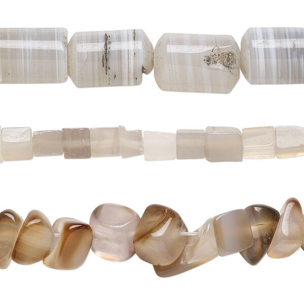 Bead mix, multi-agate (natural / dyed / heated), 4mm-13x9mm mixed shapes with 0.4-1.4mm hole, C grade, Mohs hardness 6-1/2 to 7. Sold per pkg of (3) 15-inch strands. image number 0
