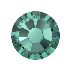 Flat back 1pkg144 Caribbean green foil back, Crystal Passions&reg; Regenerated 1.7-1.9mm rose round SS5 2058