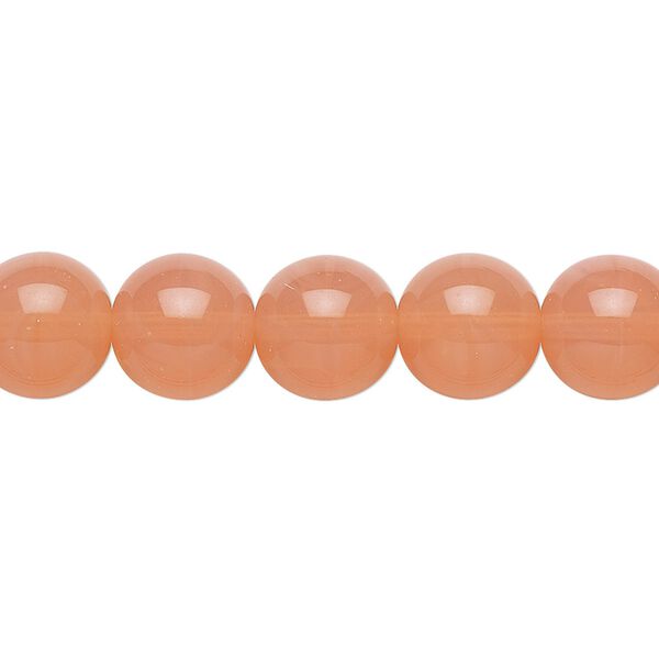 Bead, Preciosa, Czech glass druk, translucent pink opal, 10mm round. Sold per 15-1/2" to 16" strand. image number 0