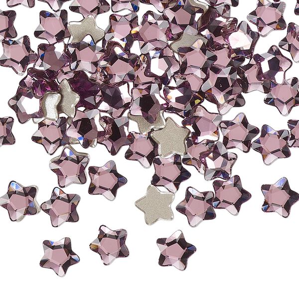 Flat back 360pk iris foil back, Swarovski® 6mm star flower 2754 image number 0