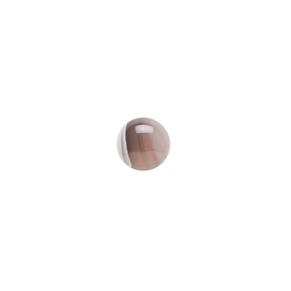Botswana agate 1pkg2, calibrated round cab natural B grade, 8mm image number 0