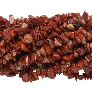 Red jasper 1pkg10, chip bead natural 34 inch medium