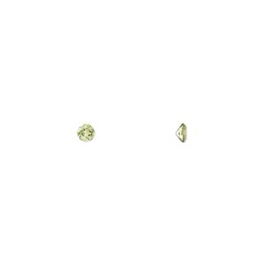 Peridot 1pkg8, hand-cut faceted round gem natural 3mm