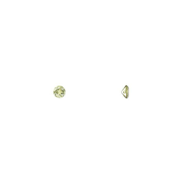 Peridot 1pkg8, hand-cut faceted round gem natural 3mm image number 0