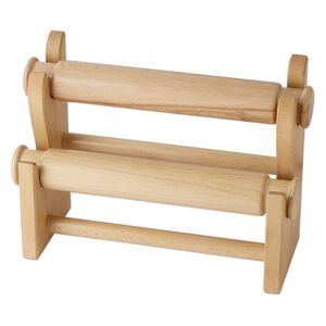 Display, bracelet, lacquered wood, 8-1/2 x 11-3/4 x 4-1/2 inch two-tier. Sold individually.