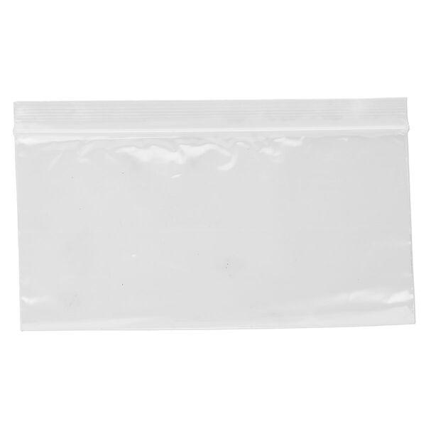 Bag, Tite-Lip™, plastic, clear, 6x3-inch side zip. Sold per pkg of 1,000. image number 1