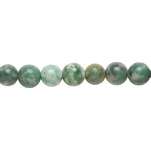 Ching hai "jade" 1pkg1, round bead natural 15.5-16 inch 6mm