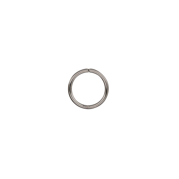 Jump ring, stainless steel, 10mm round, 8mm inside diameter, 18 gauge. Sold per pkg of 500. image number 0