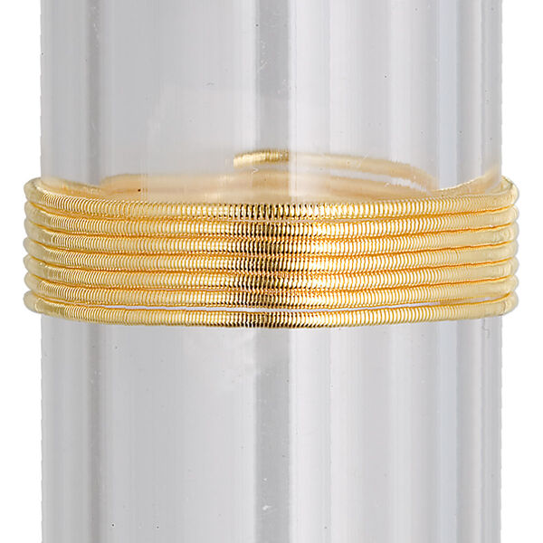 French wire, "vermeil," 1mm tube. Sold per approximately 18-inch strand. image number 0