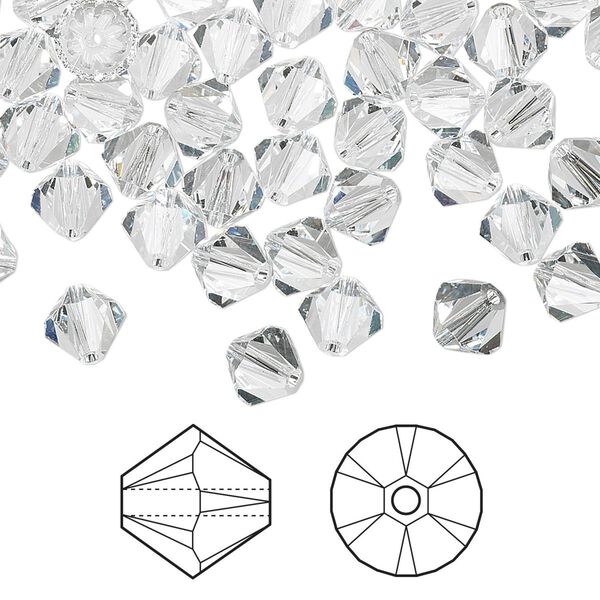 Bead 360pk crystal, Crystal Passions® 6mm bicone 5328 image number 0