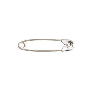 Safety pin, silver-finished steel, 1 inch. Sold per pkg of 1,000.