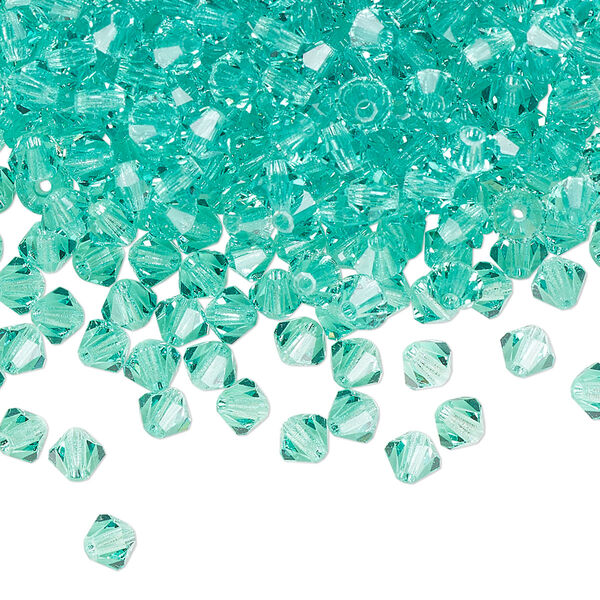 Bead 720pk Caribbean Sea, Preciosa Czech crystal 4mm bicone image number 0