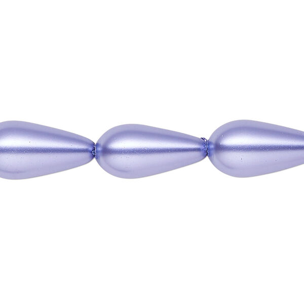 Pearl 1pk violet, Celestial Crystal® 15x8mm teardrop 15.5-16 inch image number 0