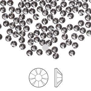 Flat back 1pkg1440, lilac ash foil back Preciosa MAXIMA Czech crystal rhinestone 3-3.2mm chaton rose round SS12