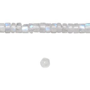 Rainbow moonstone 1pkg1, hand-cut heishi bead natural 15.5-16 inch 5x2mm-6x4mm
