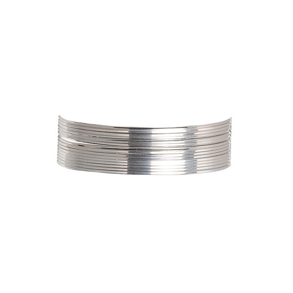 Wire, sterling silver, full-hard, square, 26 gauge. Sold per pkg of 5 feet. image number 0