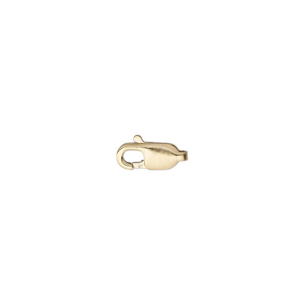 Clasp, lobster claw, 14Kt gold-filled, 10x4mm. Sold per pkg of 5. image number 0