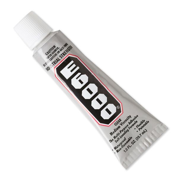 Adhesive, E6000® Jewelry and Craft Adhesive, clear. Sold per 1-fluid ounce tube. image number 0
