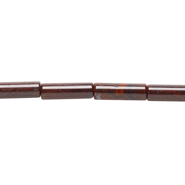 Brecciated jasper 1pkg1, tube bead natural B grade, 15.5-16 inch 13x4mm image number 0